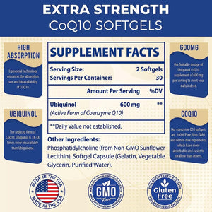 MECINALIS - MECINALIS Liposomal CoQ10 Ubiquinol 600Mg. 60 Capsulas Blandas - The Red Vitamin MX - Suplementos Alimenticios - {{ shop.shopifyCountryName }}