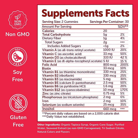 LUNAKAI - Lunakai Prenatal Vitamin Gummies for Women 60 Gomitas - The Red Vitamin MX - Suplementos Alimenticios - {{ shop.shopifyCountryName }}
