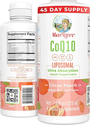 MARY RUTH ORGANICS - MaryRuth Organics Coenzyme Q10 Liquid 225Ml. - The Red Vitamin MX - Suplementos Alimenticios - {{ shop.shopifyCountryName }}