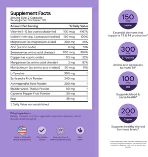 MAYFAIR - Mayfair Naturals Thyroid Support with Iodine 60 Capsulas - The Red Vitamin MX - Suplementos Alimenticios - {{ shop.shopifyCountryName }}