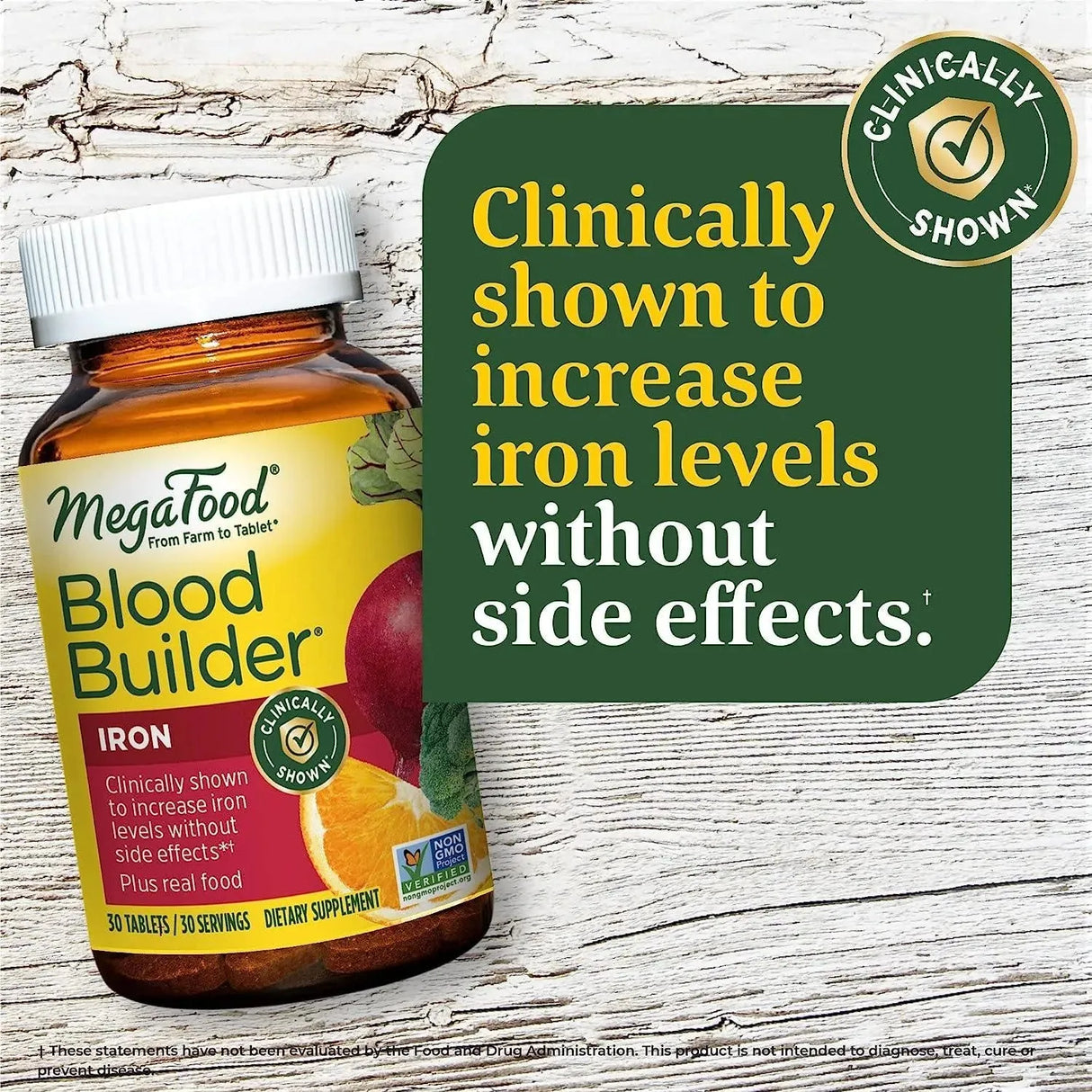 MEGAFOOD - MegaFood Blood Builder - Iron Supplement 30 Tabletas - The Red Vitamin MX - Suplementos Alimenticios - {{ shop.shopifyCountryName }}