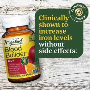 MEGAFOOD - MegaFood Blood Builder - Iron Supplement 30 Tabletas - The Red Vitamin MX - Suplementos Alimenticios - {{ shop.shopifyCountryName }}