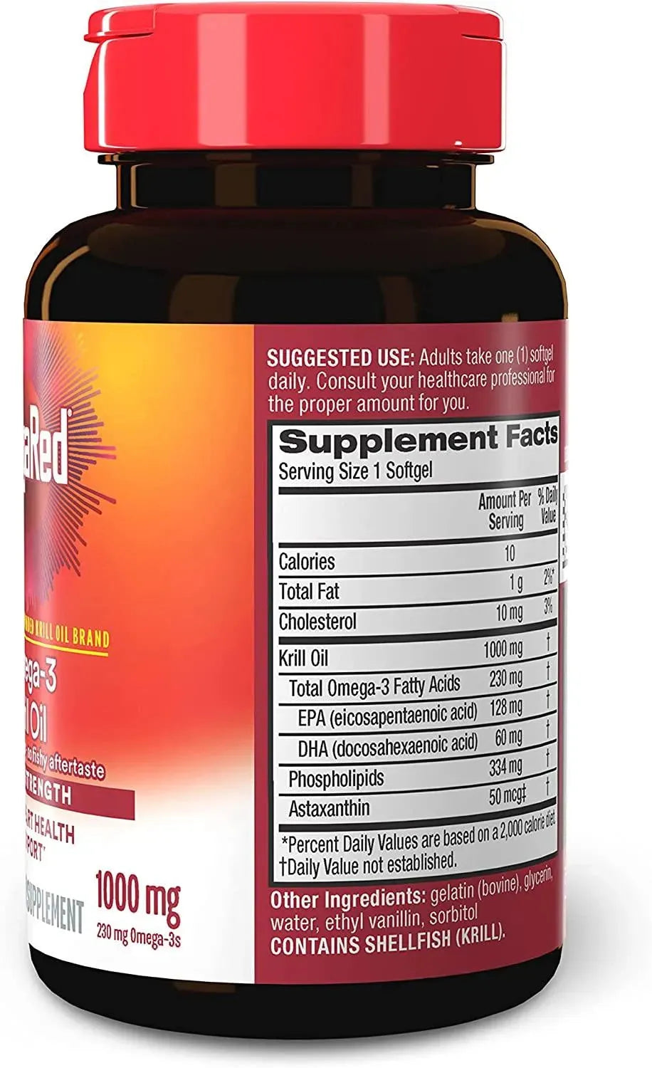 MEGARED - MegaRed Ultra Strength Omega 3 Antarctic Krill Oil 1000Mg. 60 Capsulas Blandas - The Red Vitamin MX - Suplementos Alimenticios - {{ shop.shopifyCountryName }}