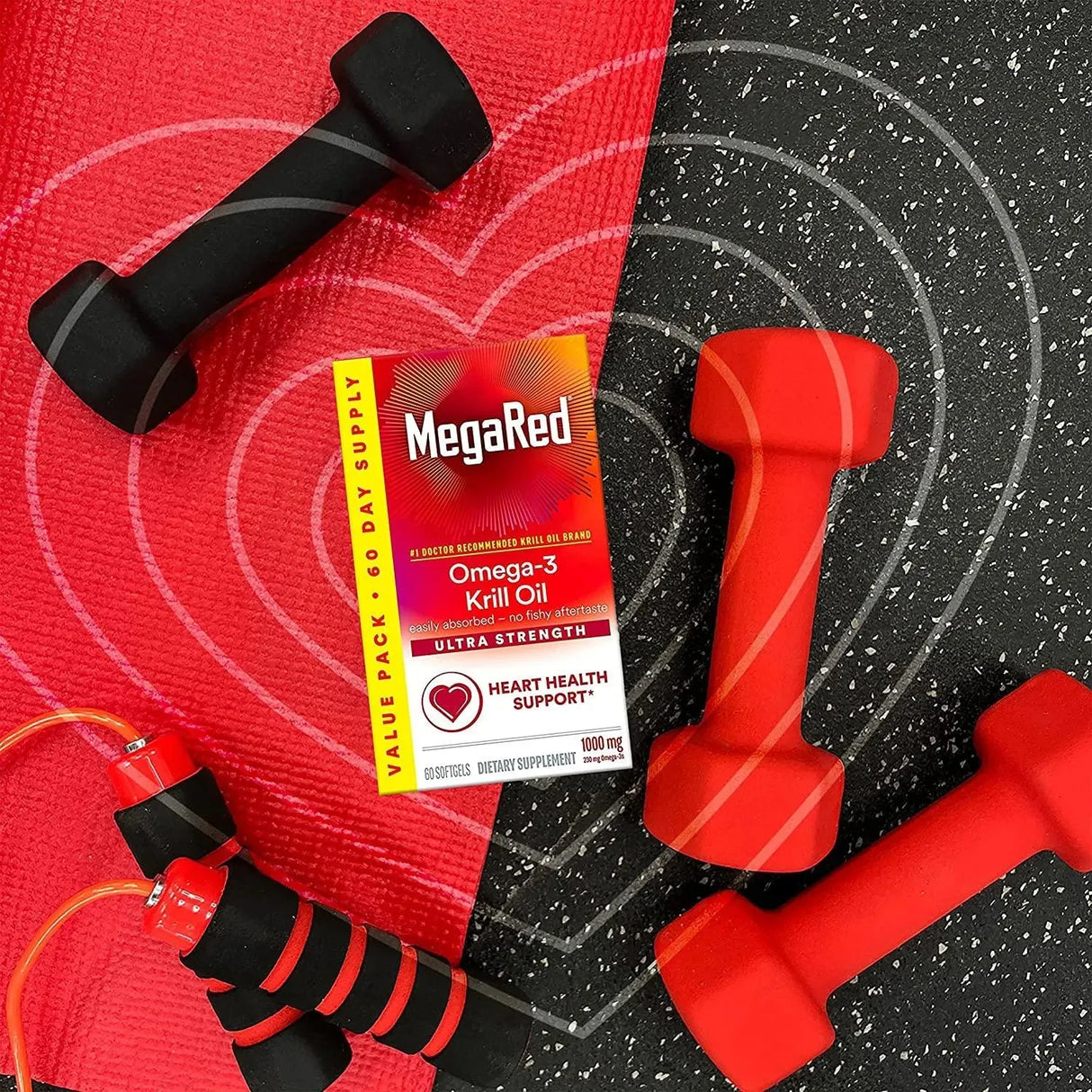 MEGARED - MegaRed Ultra Strength Omega 3 Antarctic Krill Oil 1000Mg. 60 Capsulas Blandas - The Red Vitamin MX - Suplementos Alimenticios - {{ shop.shopifyCountryName }}