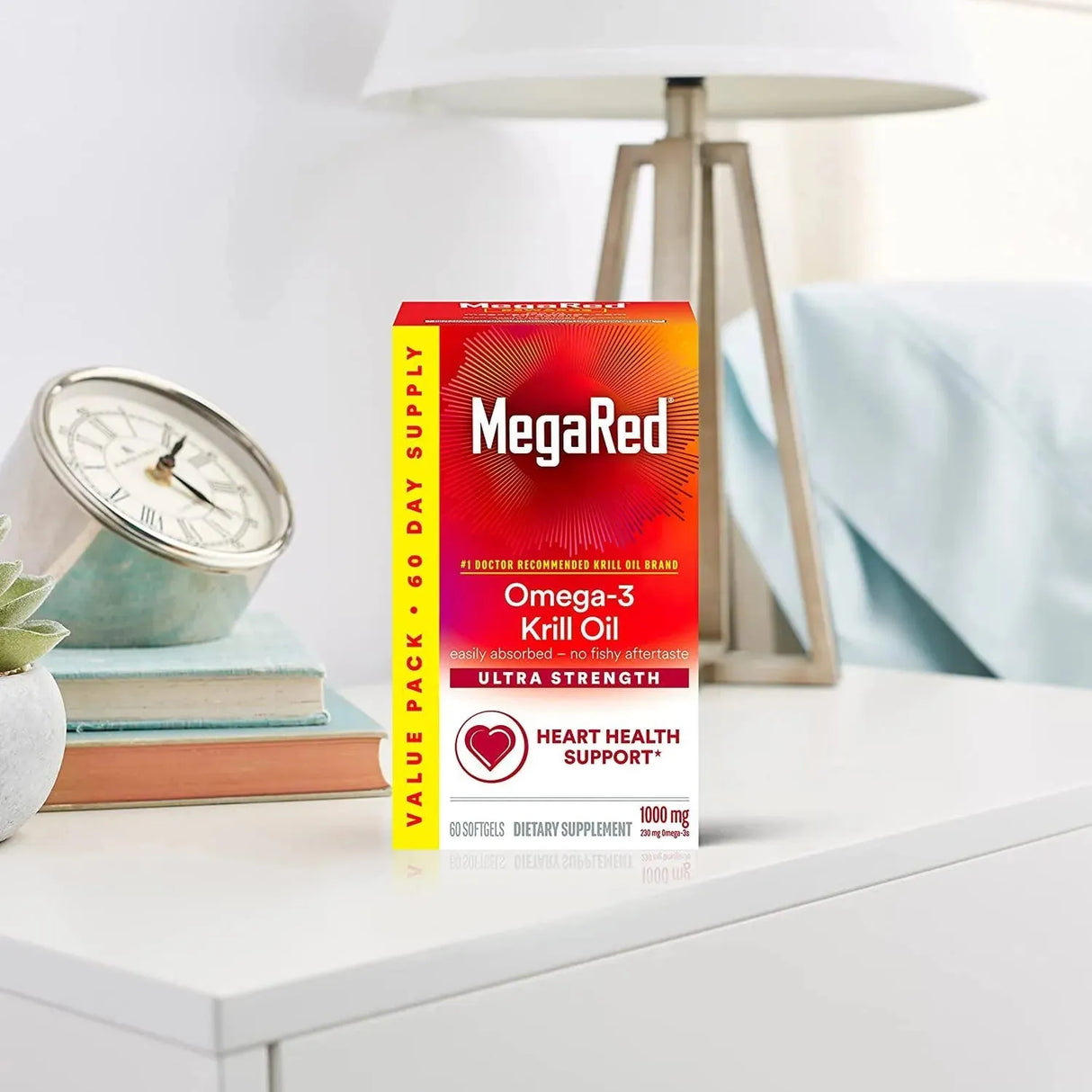 MEGARED - MegaRed Ultra Strength Omega 3 Antarctic Krill Oil 1000Mg. 60 Capsulas Blandas - The Red Vitamin MX - Suplementos Alimenticios - {{ shop.shopifyCountryName }}