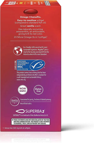 MEGARED - MegaRed Ultra Strength Omega 3 Antarctic Krill Oil 1000Mg. 60 Capsulas Blandas - The Red Vitamin MX - Suplementos Alimenticios - {{ shop.shopifyCountryName }}
