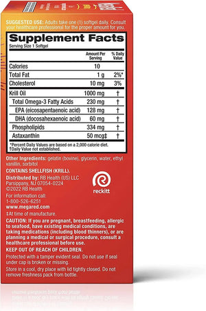 MEGARED - MegaRed Ultra Strength Omega 3 Antarctic Krill Oil 1000Mg. 60 Capsulas Blandas - The Red Vitamin MX - Suplementos Alimenticios - {{ shop.shopifyCountryName }}