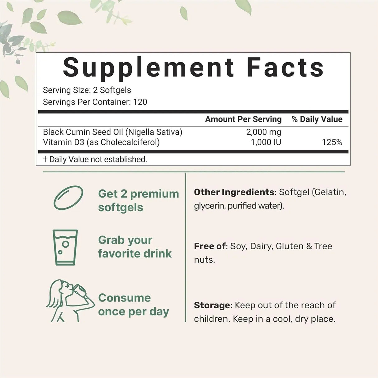 MICRO INGREDIENTS - Micro Ingredients Black Seed Oil 2000Mg. with Vitamin D3 240 Capsulas Blandas - The Red Vitamin MX - Suplementos Alimenticios - {{ shop.shopifyCountryName }}