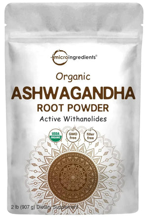 MICRO INGREDIENTS - Micro Ingredients Organic Ashwagandha Root Powder 2Lbs. - The Red Vitamin MX - Suplementos Alimenticios - {{ shop.shopifyCountryName }}