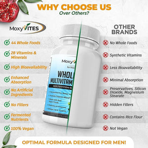 MOXYVITES - MoxyVites Mens Multivitamins 90 Capsulas - The Red Vitamin MX - Suplementos Alimenticios - {{ shop.shopifyCountryName }}