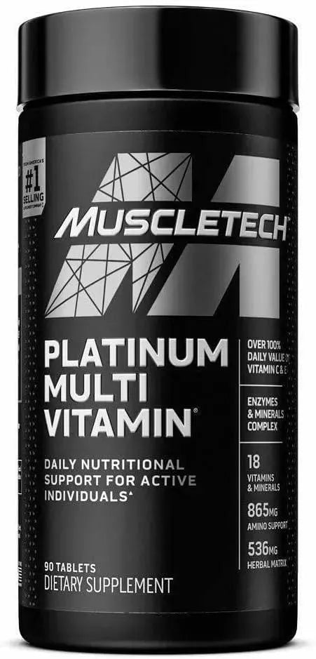 MUSCLETECH - MuscleTech Platinum Multivitamin 90 Tabletas - The Red Vitamin MX - Suplementos Alimenticios - {{ shop.shopifyCountryName }}