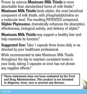 NATURAL WELLNESS - Natural Wellness Maximum Milk Thistle 240Mg. 90 Capsulas - The Red Vitamin MX - Suplementos Alimenticios - {{ shop.shopifyCountryName }}