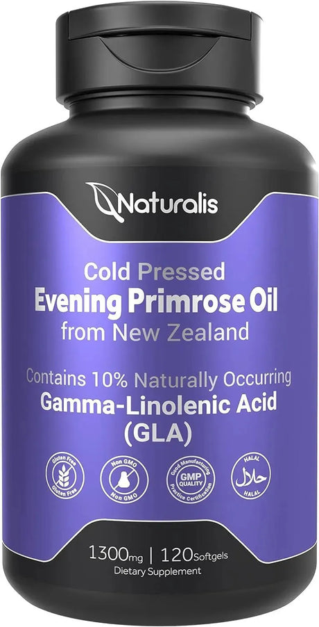 NATURALIS - Naturalis Evening Primrose Oil 1300Mg. 120 Capsulas Blandas - The Red Vitamin MX - Suplementos Alimenticios - {{ shop.shopifyCountryName }}