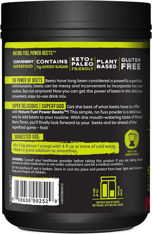 NATURE FUEL - Nature Fuel Power Beets Powder 330Gr. - The Red Vitamin MX - Suplementos Alimenticios - {{ shop.shopifyCountryName }}
