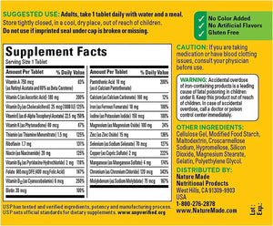 NATURE MADE - Nature Made Multivitamin Tablets with Iron 130 Tabletas - The Red Vitamin MX - Suplementos Alimenticios - {{ shop.shopifyCountryName }}