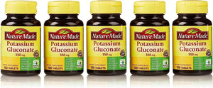 NATURE MADE - Nature Made Potassium Gluconate 550Mg. 100 Tabletas 5 Pack - The Red Vitamin MX - Suplementos Alimenticios - {{ shop.shopifyCountryName }}