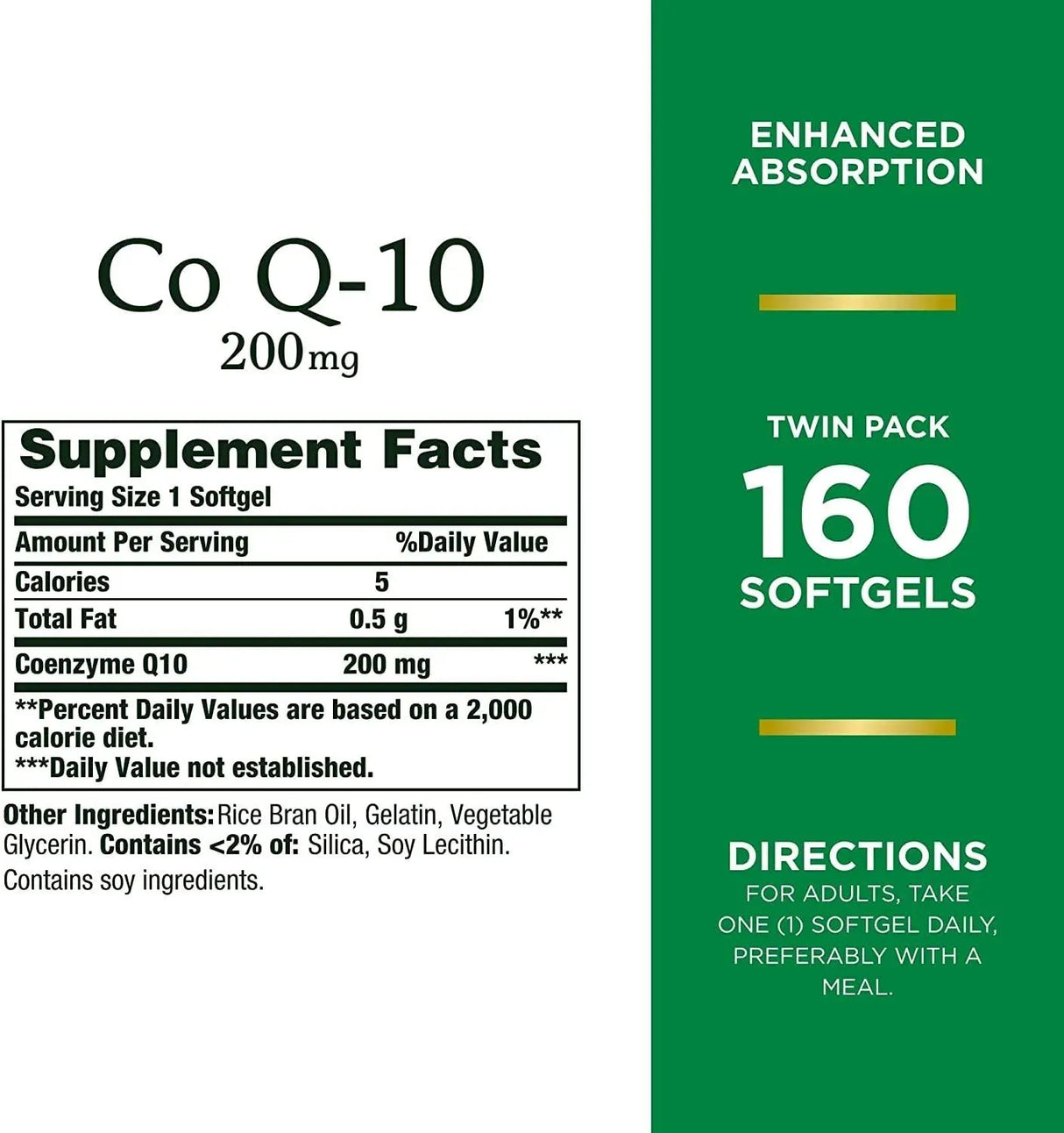 NATURE'S BOUNTY - Nature’s Bounty CoQ10 200Mg. 80 Capsulas Blandas 2 Pack - The Red Vitamin MX - Suplementos Alimenticios - {{ shop.shopifyCountryName }}