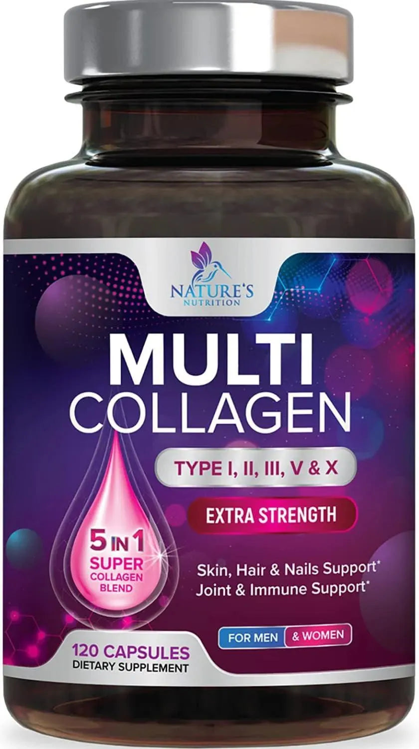 NATURE'S NUTRITION - Nature's Nutrition Multi Collagen Complex 120 Capsulas - The Red Vitamin MX - Suplementos Alimenticios - {{ shop.shopifyCountryName }}