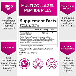 NATURE'S NUTRITION - Nature's Nutrition Multi Collagen Complex 120 Capsulas - The Red Vitamin MX - Suplementos Alimenticios - {{ shop.shopifyCountryName }}