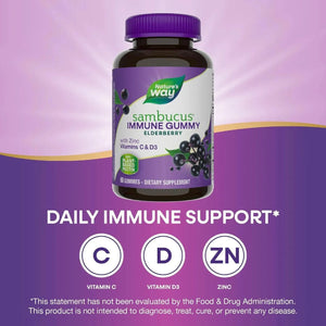 NATURE'S WAY - Nature's Way Sambucus Elderberry 60 Gomitas - The Red Vitamin MX - Suplementos Alimenticios - {{ shop.shopifyCountryName }}