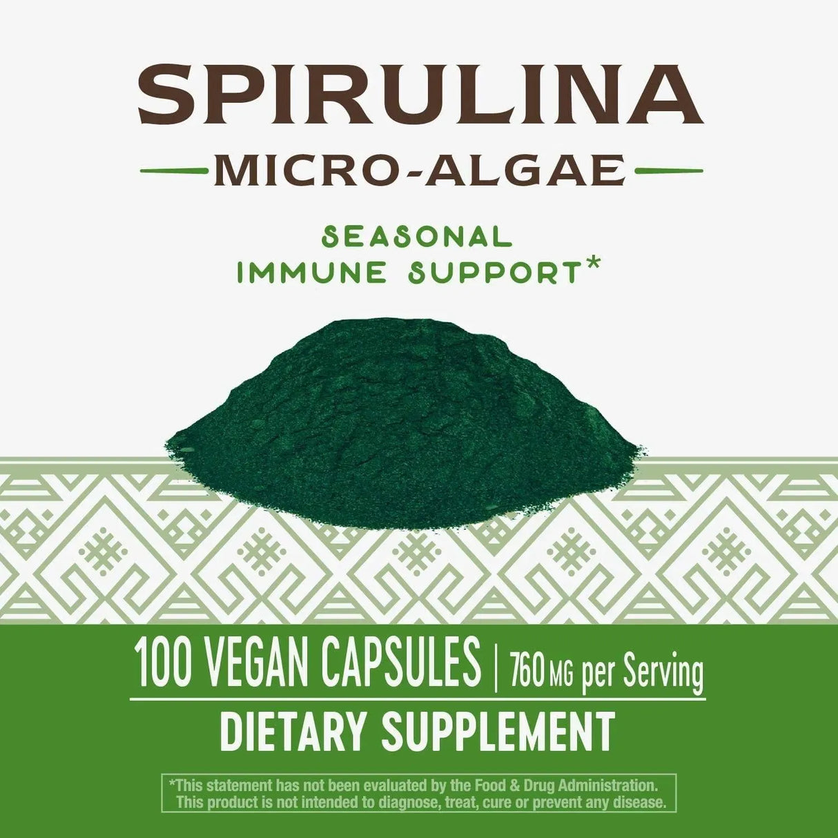 NATURE'S WAY - Nature's Way Spirulina Micro-Algae 760Mg. - The Red Vitamin MX - Suplementos Alimenticios - {{ shop.shopifyCountryName }}