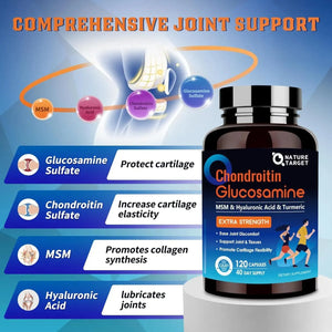 NATURE TARGET - Nature Target Glucosamine Chondroitin MSM 120 Capsulas - The Red Vitamin MX - Suplementos Alimenticios - {{ shop.shopifyCountryName }}