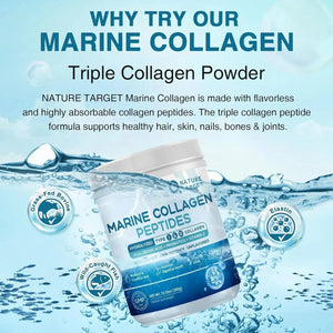 NATURE TARGET - Nature Target Marine Collagen Peptides Powder 350Gr. - The Red Vitamin MX - Suplementos Alimenticios - {{ shop.shopifyCountryName }}