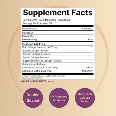 NATUREBELL - NatureBell Multi Collagen Protein Powder 600Gr. - The Red Vitamin MX - Suplementos Alimenticios - {{ shop.shopifyCountryName }}