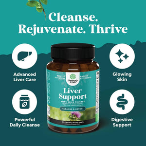 NATURES CRAFT - Natures Craft Liver Support with Milk Thistle Cleanse Detox & Repair 120 Capsulas - The Red Vitamin MX - Suplementos Alimenticios - {{ shop.shopifyCountryName }}