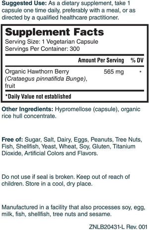 NATURES LAB - Nature's Lab Hawthorn Berries 300 Capsulas - The Red Vitamin MX - Suplementos Alimenticios - {{ shop.shopifyCountryName }}