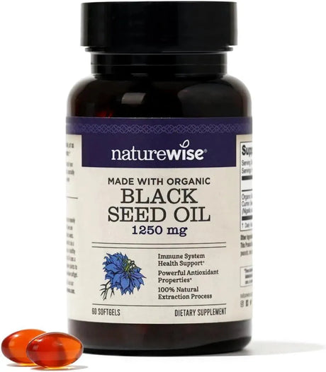 NATUREWISE - NatureWise Black Seed Oil 1250Mg. 60 Capsulas Blandas - The Red Vitamin MX - Suplementos Alimenticios - {{ shop.shopifyCountryName }}