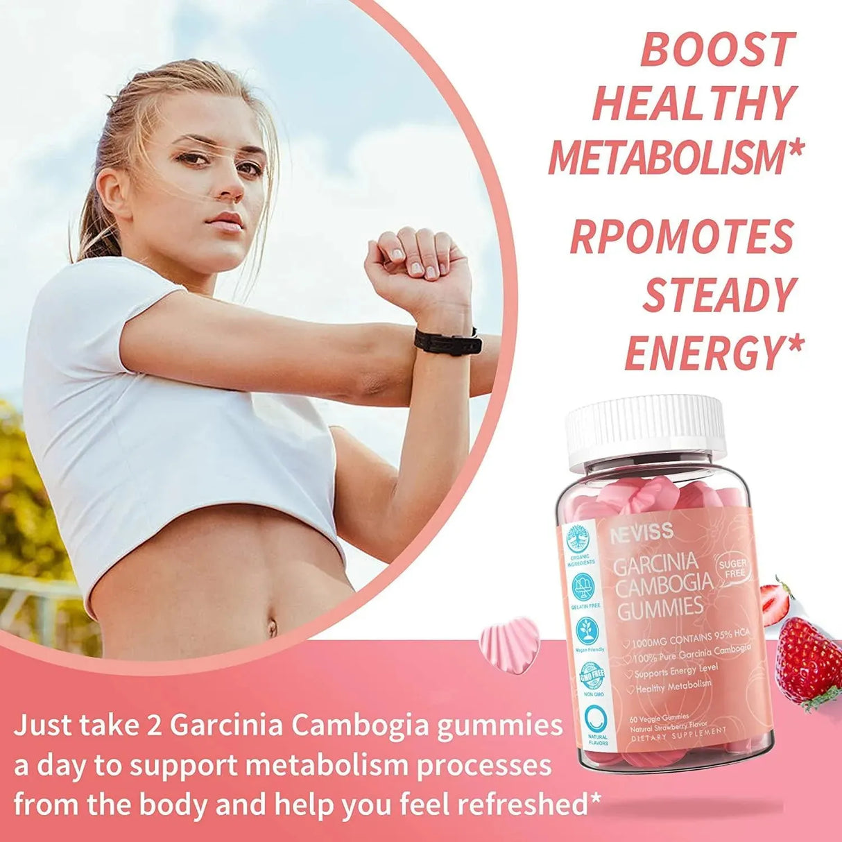 NEVISS - Neviss Sugar Free Garcinia Cambogia Gummies 1000Mg. 60 Gomitas - The Red Vitamin MX - Suplementos Alimenticios - {{ shop.shopifyCountryName }}