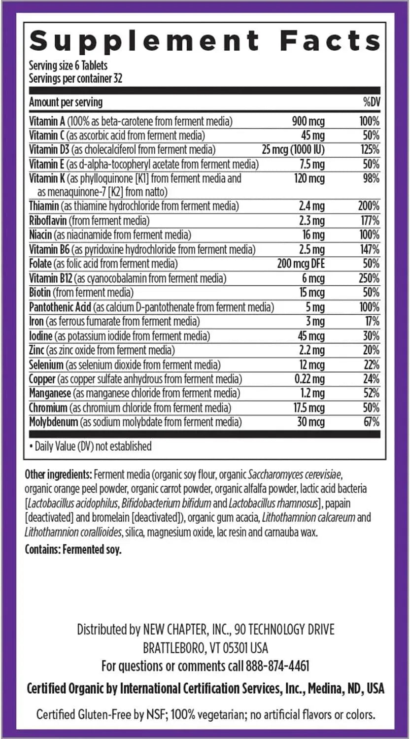 NEW CHAPTER - New Chapter Tiny Tabs Multivitamin 192 Tabletas - The Red Vitamin MX - Suplementos Alimenticios - {{ shop.shopifyCountryName }}