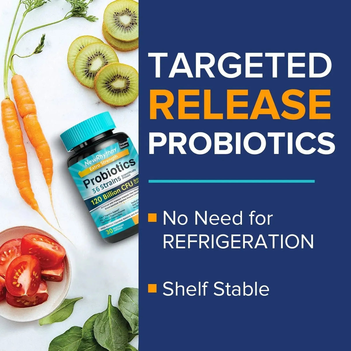 NEWRHYTHM - NewRhythm Probiotics 120 Billion CFU 36 Strains 30 Capsulas - The Red Vitamin MX - Suplementos Alimenticios - {{ shop.shopifyCountryName }}