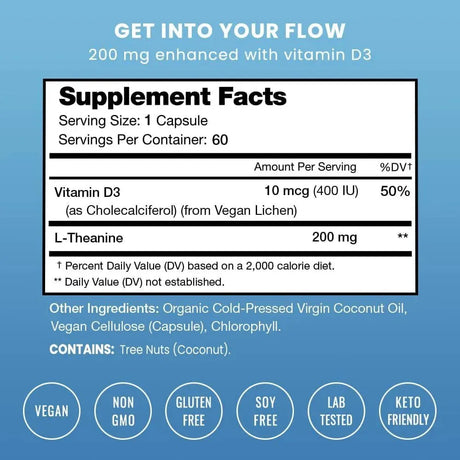 NUTRACHAMPS - NutraChamps L-Theanine 200Mg. 60 Capsulas - The Red Vitamin MX - Suplementos Alimenticios - {{ shop.shopifyCountryName }}