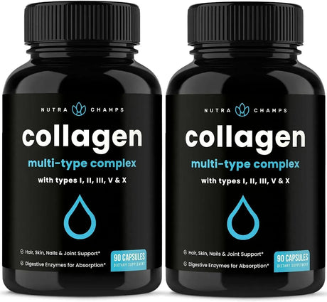 NUTRACHAMPS - NutraChamps Multi Collagen 180 Capsulas 2 Pack - The Red Vitamin MX - Suplementos Alimenticios - {{ shop.shopifyCountryName }}