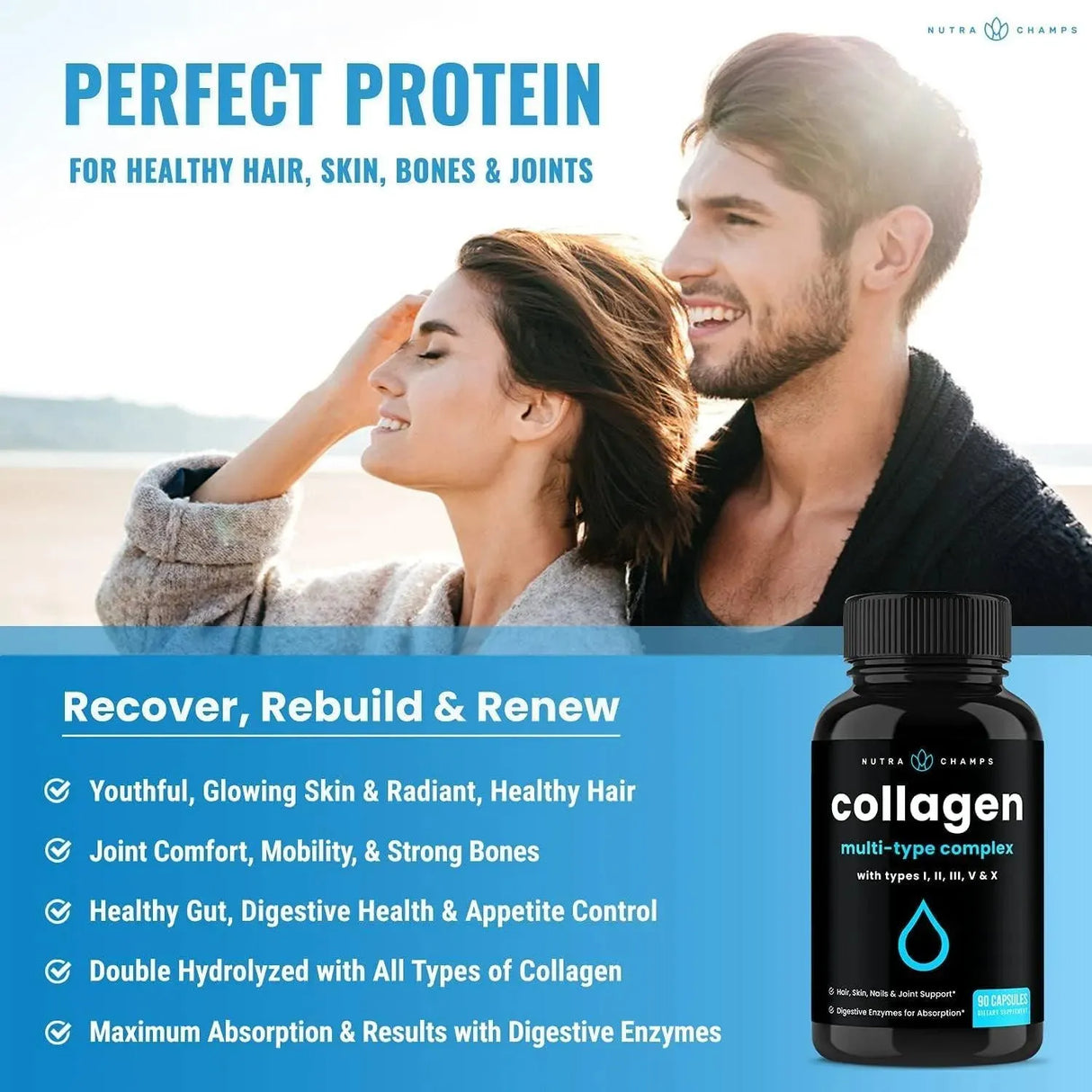 NUTRACHAMPS - NutraChamps Multi Collagen 180 Capsulas 2 Pack - The Red Vitamin MX - Suplementos Alimenticios - {{ shop.shopifyCountryName }}