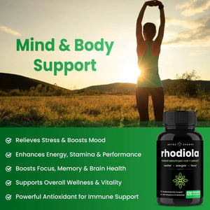 NUTRACHAMPS - NutraChamps Rhodiola Rosea 600Mg. 120 Capsulas - The Red Vitamin MX - Suplementos Alimenticios - {{ shop.shopifyCountryName }}