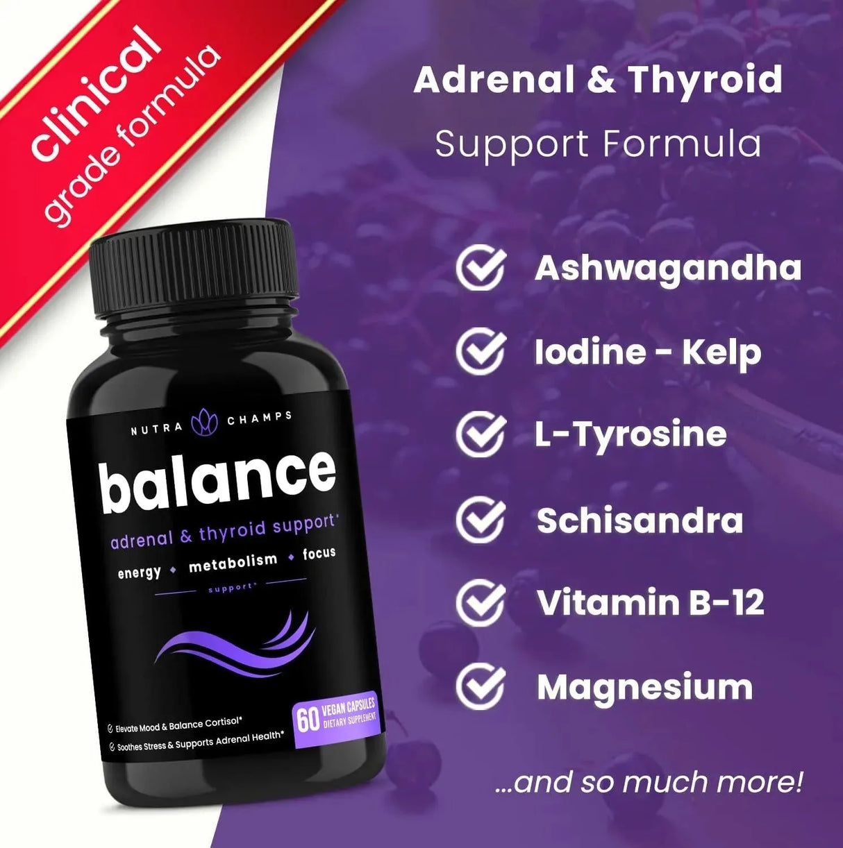 NUTRACHAMPS - NutraChamps Thyroid Support & Adrenal Support 60 Capsulas - The Red Vitamin MX - Suplementos Alimenticios - {{ shop.shopifyCountryName }}