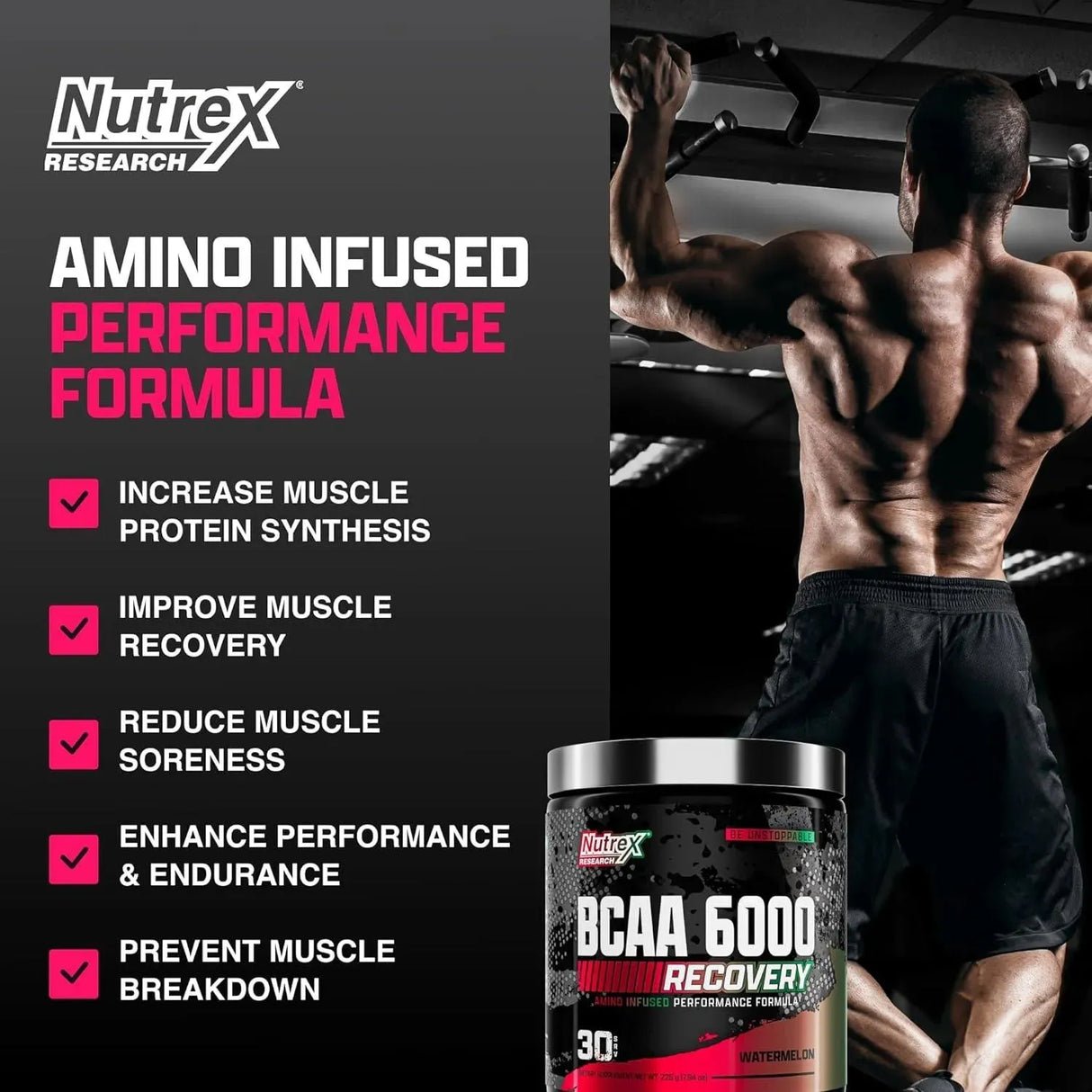 NUTREX RESEARCH - Nutrex Research BCAA Powder 6000 Amino Acid 30 Servicios Watermelon 225Gr. - The Red Vitamin MX - Suplementos Alimenticios - {{ shop.shopifyCountryName }}