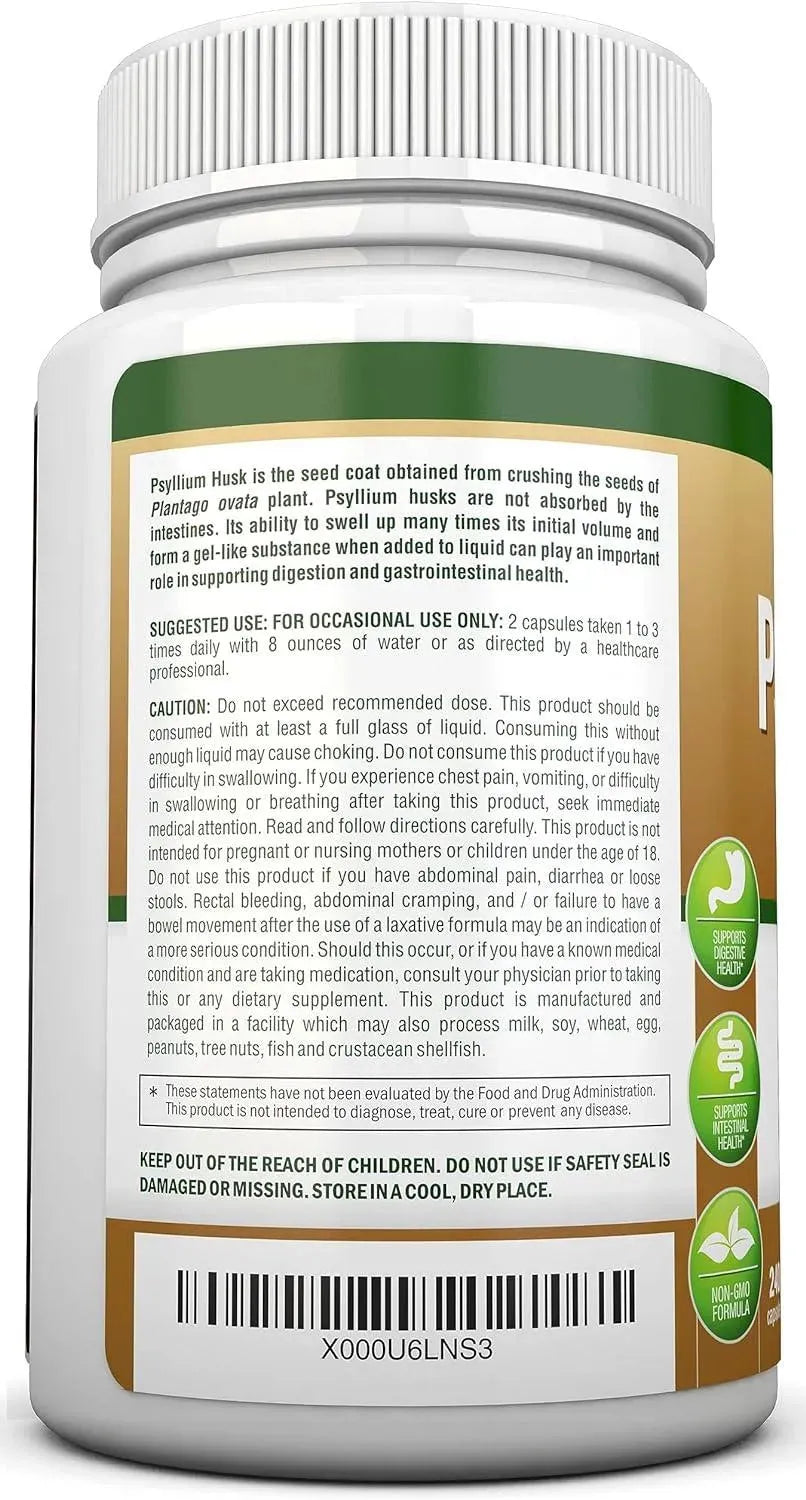 NUTRIONN - NutriONN PSYLLIUM Husk 1450Mg. 240 Capsulas - The Red Vitamin MX - Suplementos Alimenticios - {{ shop.shopifyCountryName }}
