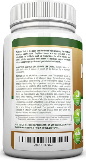 NUTRIONN - NutriONN PSYLLIUM Husk 1450Mg. 240 Capsulas - The Red Vitamin MX - Suplementos Alimenticios - {{ shop.shopifyCountryName }}