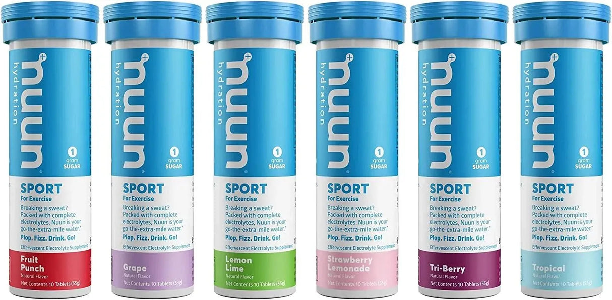NUUN - Nuun Sport: Electrolyte Drink Tablets, Variety Pack 60 Servicios - The Red Vitamin MX - Suplementos Alimenticios - {{ shop.shopifyCountryName }}