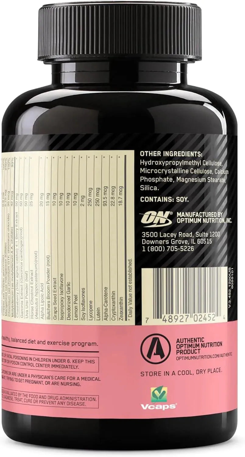 OPTIMUM NUTRITION - Optimum Nutrition Opti-Women Multivitamin 120 Capsulas - The Red Vitamin MX - Suplementos Alimenticios - {{ shop.shopifyCountryName }}