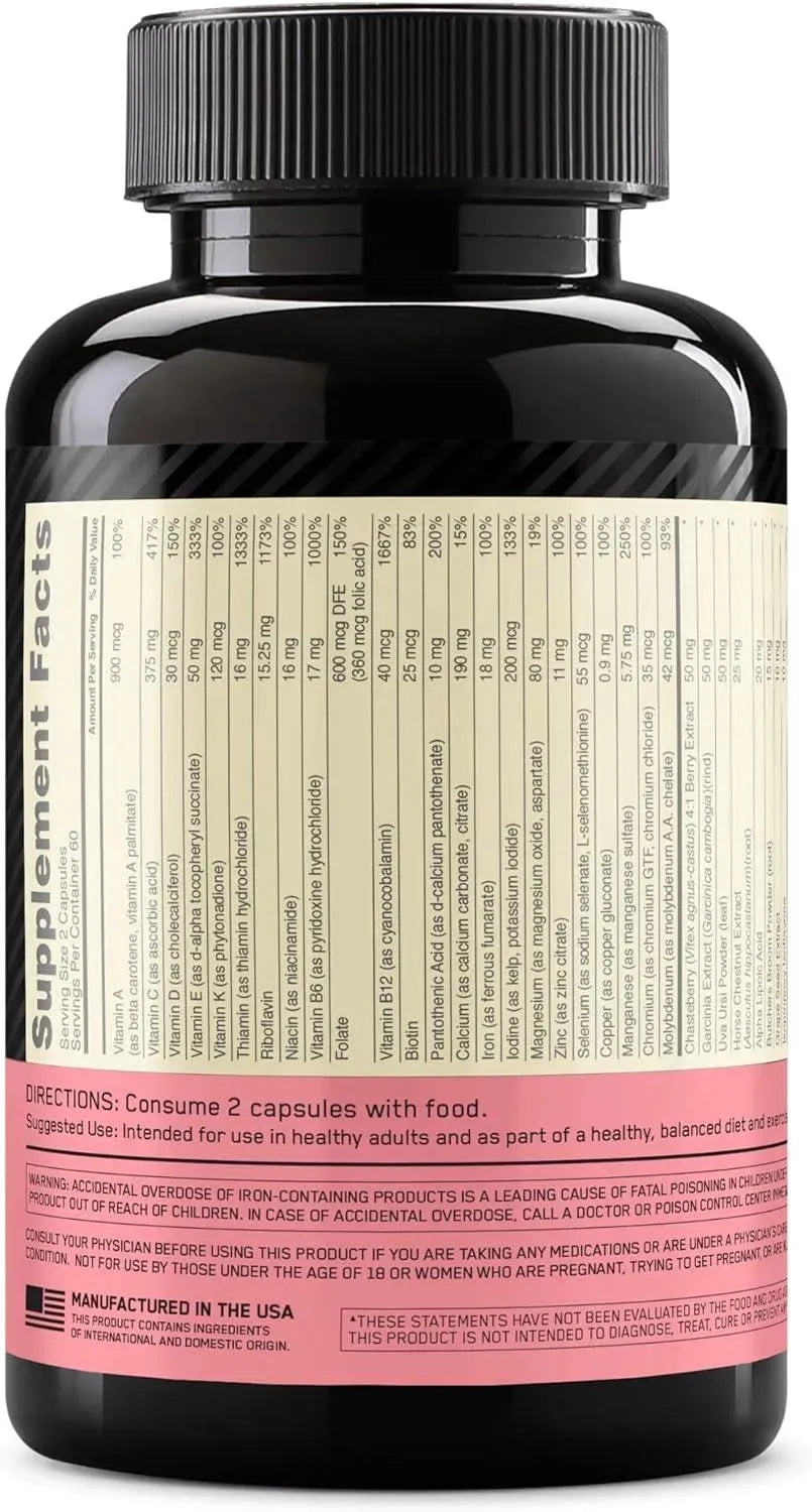 OPTIMUM NUTRITION - Optimum Nutrition Opti-Women Multivitamin 120 Capsulas - The Red Vitamin MX - Suplementos Alimenticios - {{ shop.shopifyCountryName }}