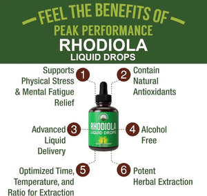 PEAK PERFORMANCE - Peak Performance Rhodiola Rosea Liquid Drops 60Ml. - The Red Vitamin MX - Suplementos Alimenticios - {{ shop.shopifyCountryName }}