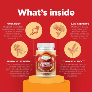 PHYTORAL - Phytoral Pure Horny Goat Weed Extract with Maca Powder 60 Capsulas - The Red Vitamin MX - Suplementos Alimenticios - {{ shop.shopifyCountryName }}