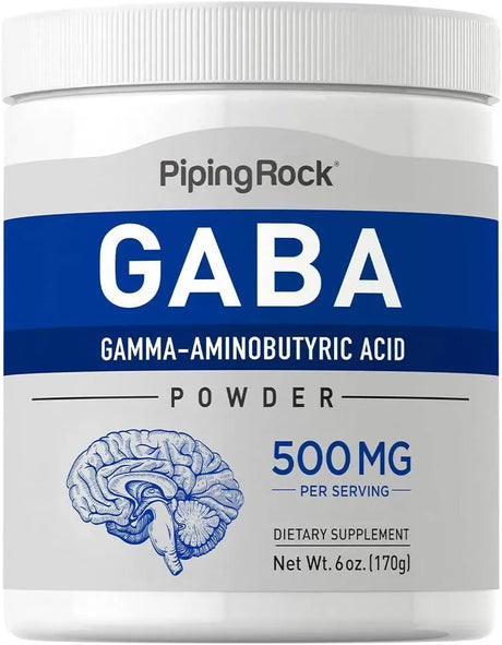 PIPING ROCK - Piping Rock GABA Powder 500Mg. 170Gr. - The Red Vitamin MX - Suplementos Alimenticios - {{ shop.shopifyCountryName }}