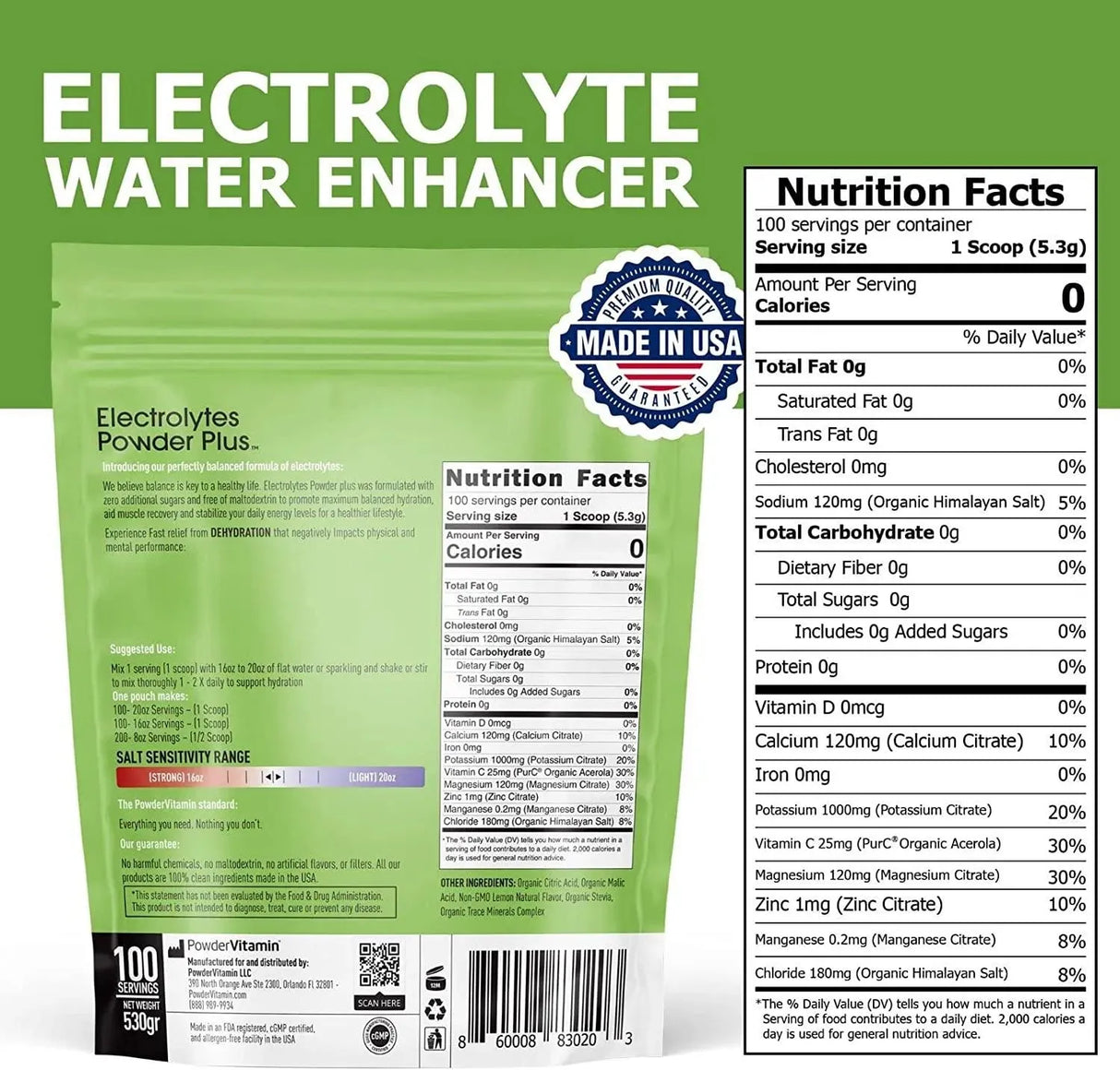 POWDERVITAMIN - PowderVitamin Electrolytes Powder Plus Keto Lemonade 100 Servicios - The Red Vitamin MX - Suplementos Alimenticios - {{ shop.shopifyCountryName }}