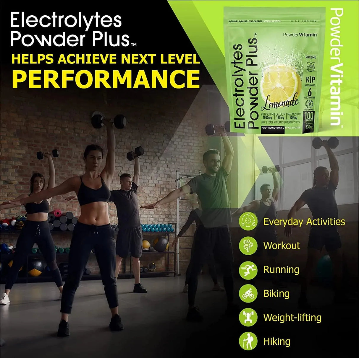 POWDERVITAMIN - PowderVitamin Electrolytes Powder Plus Keto Lemonade 100 Servicios - The Red Vitamin MX - Suplementos Alimenticios - {{ shop.shopifyCountryName }}